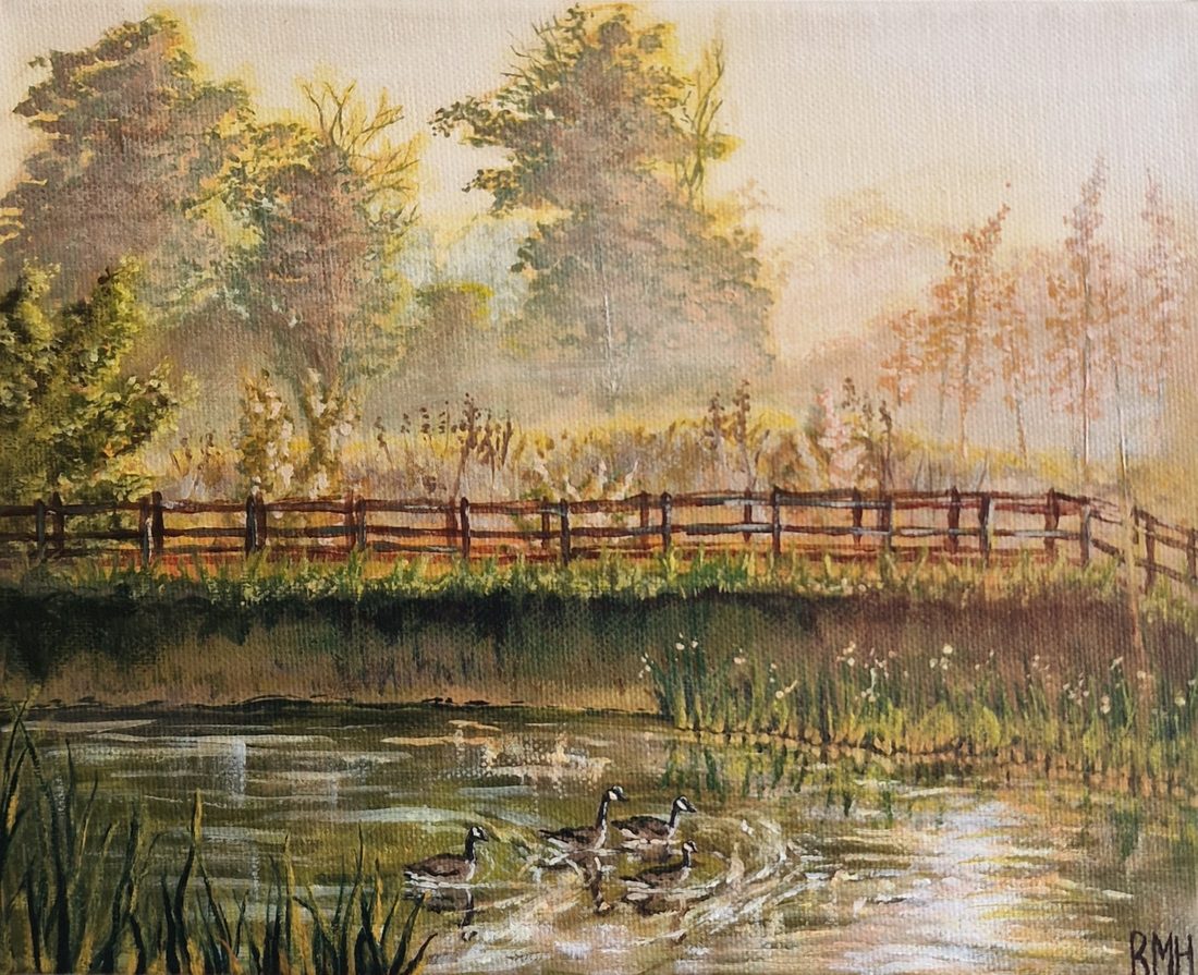 Painting by Ruth Hutton